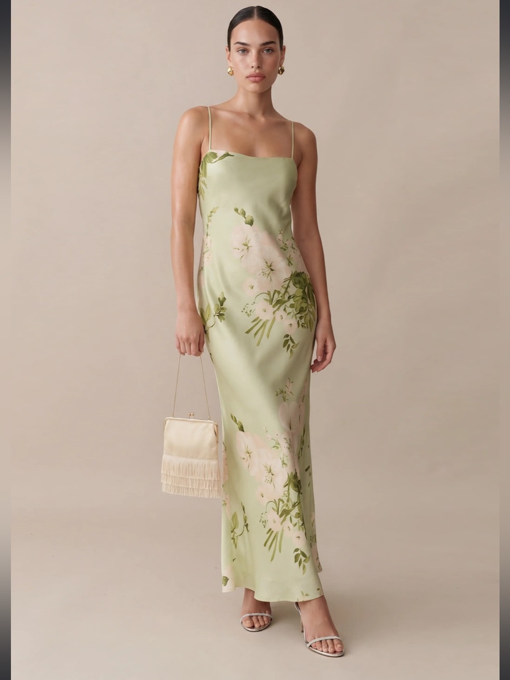 NWT o.p.t Silk Mazzy Mint Blossom Staud Factory Few Moda Dress Medium